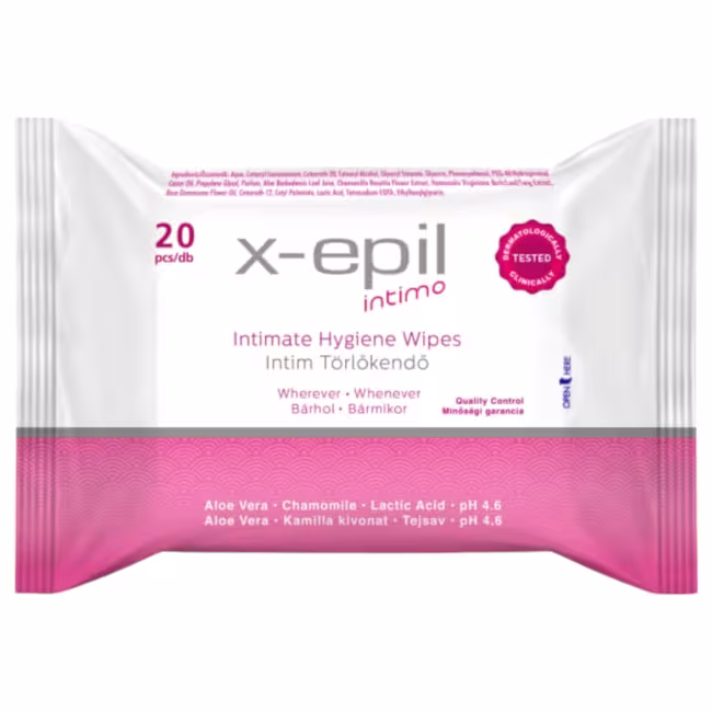 X-Epil Intimo - intímne obrúsky - 20 ks