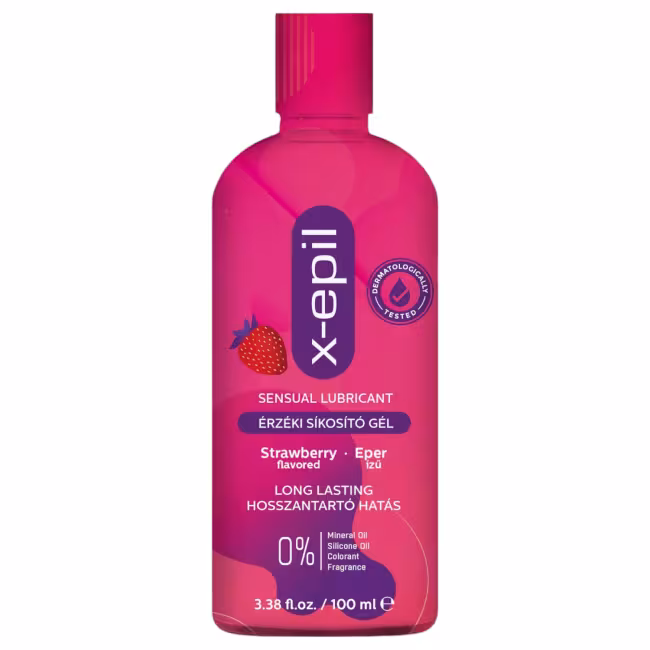 X-Epil - lubrikačný gél s príchuťou jahody - 100 ml