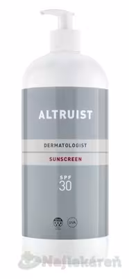 ALTRUIST Opaľovací krém SPF 30 1 l