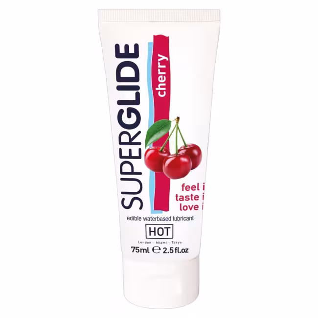 Lubrikačný gél HOT SUPERGLIDE cherry 75 ml