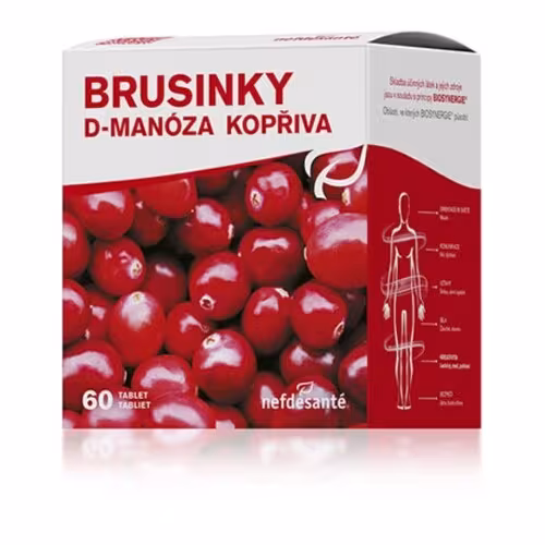 NEFDESANTÉ Brusnice D-manóza žihľava 60 tabliet