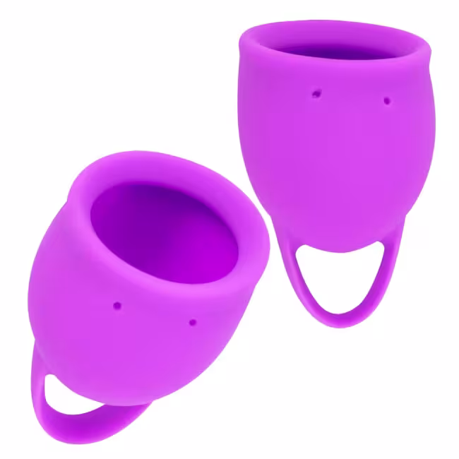 Lola Games Sada menštruačných kalíškov Natural Wellness Fialový tulipán, 2 ks