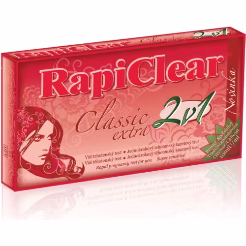 RAPICLEAR Tehotenský test classic extra 2v1 2 kusy
