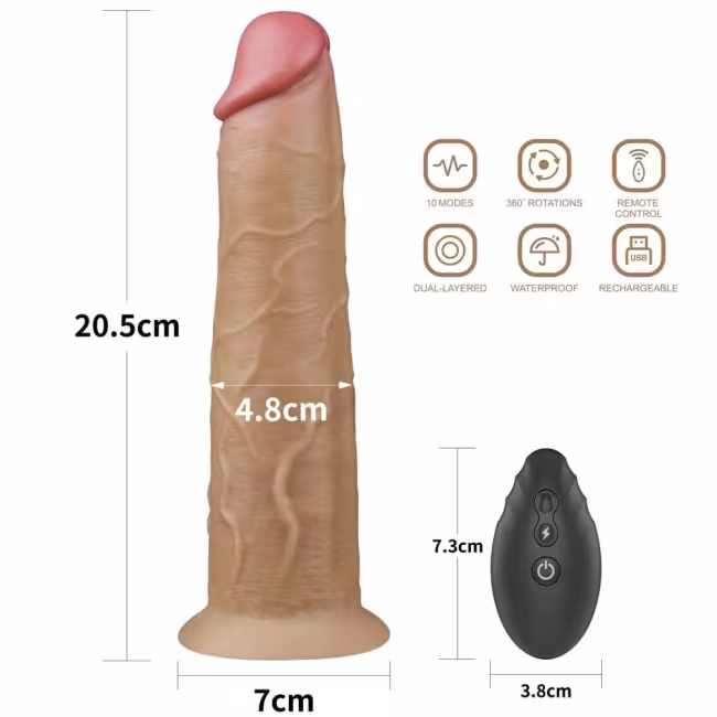 LoveToy Vibrátor Nature Cock Rotator 8