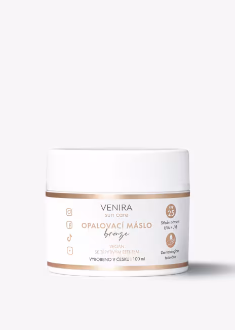 VENIRA opaľovacie maslo, bronze, SPF 25, 100ml