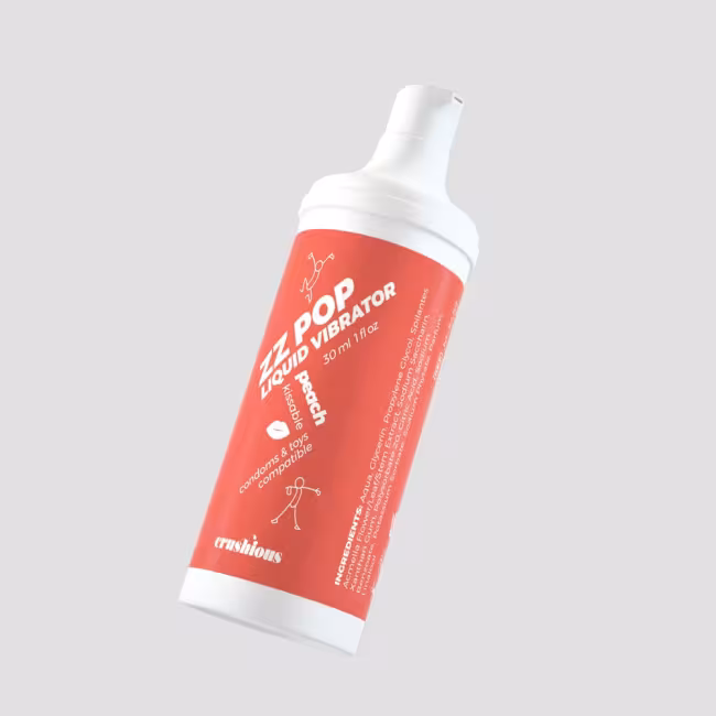 Crushious Zz Pop Liquid Vibrator Peach Aroma 30ml