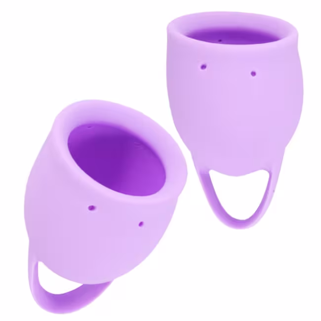 Lola Games Sada menštruačných kalíškov Natural Wellness Levanduľová orchidea, 2 ks