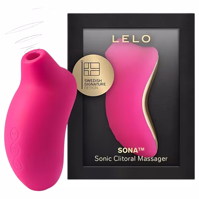 LELO Sona - klitorálny stimulátor s vlnami - červená