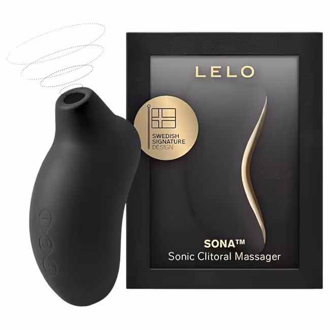 LELO Sona - stimulátor klitorisu s vlnami - čierny