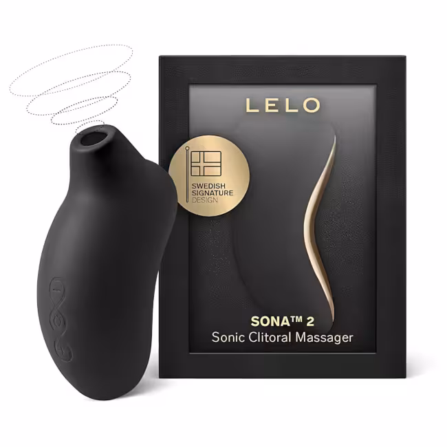 LELO Sona 2 - stimulátor klitorisu s vlnami - čierny