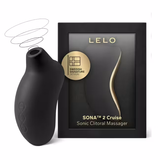 LELO Sona 2 Cruise - stimulátor klitorisu s vlnami - čierny