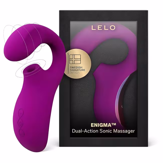 LELO Enigma - vibrátor na G-bod a klitoris - vodotesný, nabíjateľný - fialový
