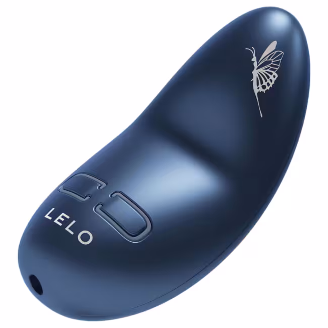 LELO - vibračný stimulátor klitorisu - nabíjací, vodotesný - modrá