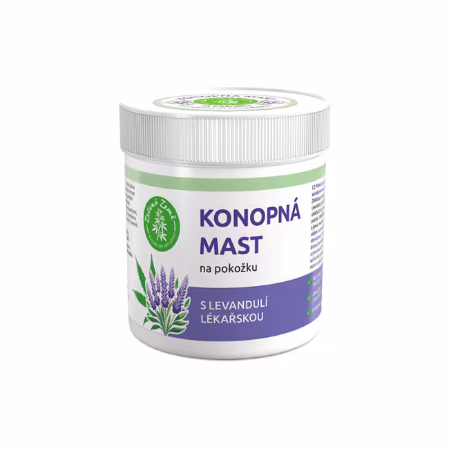 ZELENÁ ZEMĚ Konopná masť s levanduľou 100 ml