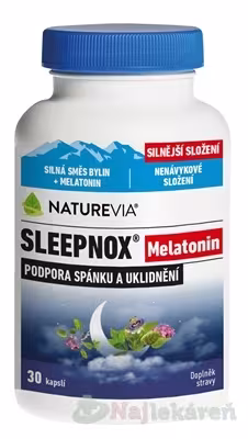 NatureVia Sleepnox Melatonin 30 kapsúl