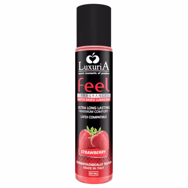 LuxuriA Feel Strawberry - lubrikant na vodnej báze - jahoda (60 ml)