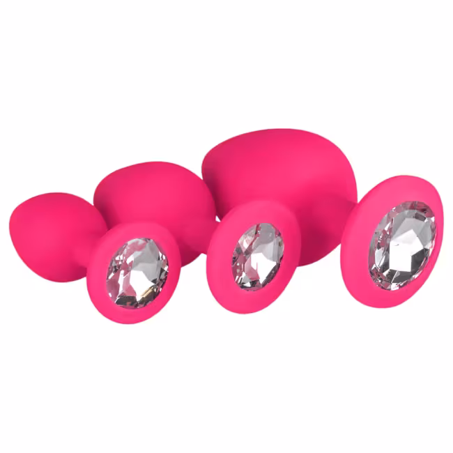 Easytoys - análny plug set - ružový