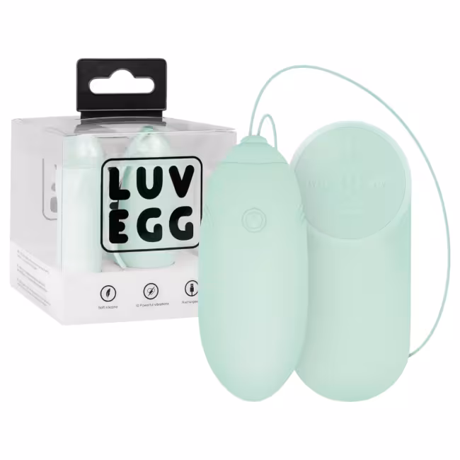 LUV EGG - nositeľné akumulátorové rádiové vibračné vajíčko (zelené)