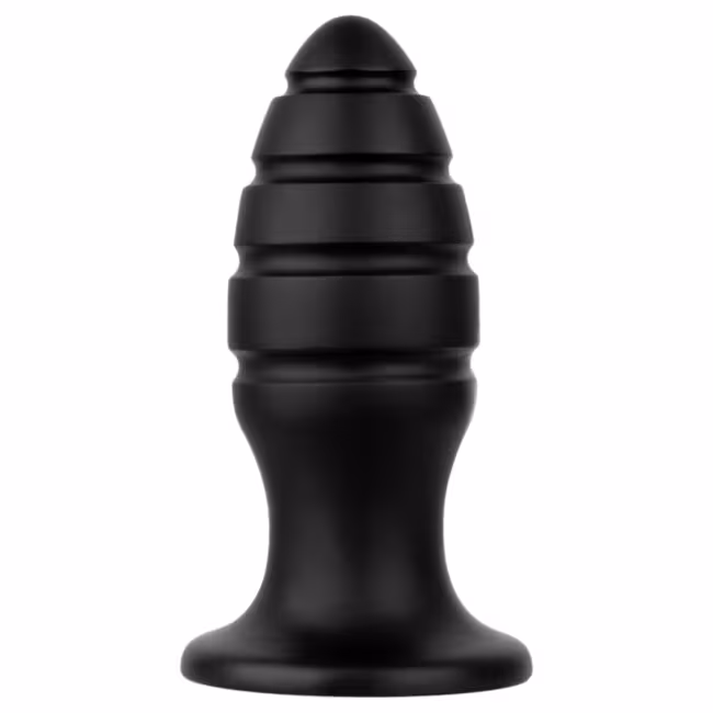 BUTTR Aftershock - obrovský análny plug (čierny) - 23 cm