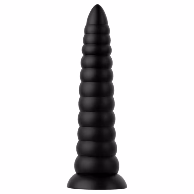 BUTTR Caterpiller - obrovský análny kolík (čierny) - 29 cm