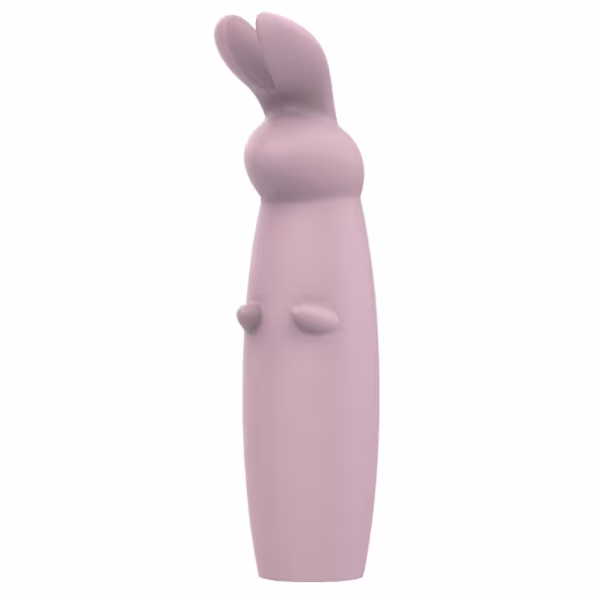 Nude Hazel - vibrátor na klitoris s králikom - fialový - nabíjateľný