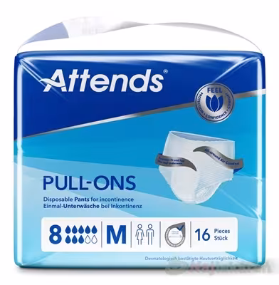 ATTENDS Pull-Ons 8 M inkontinenčné nohavičky 16 ks