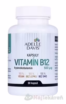 Adelle Davis Vitamín B12 500 mcg 60 kapsúl