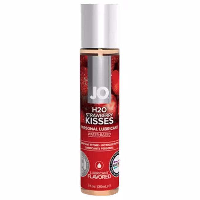 System JO - H2O jahodový bozk - lubrikant na vodnej báze (30 ml)