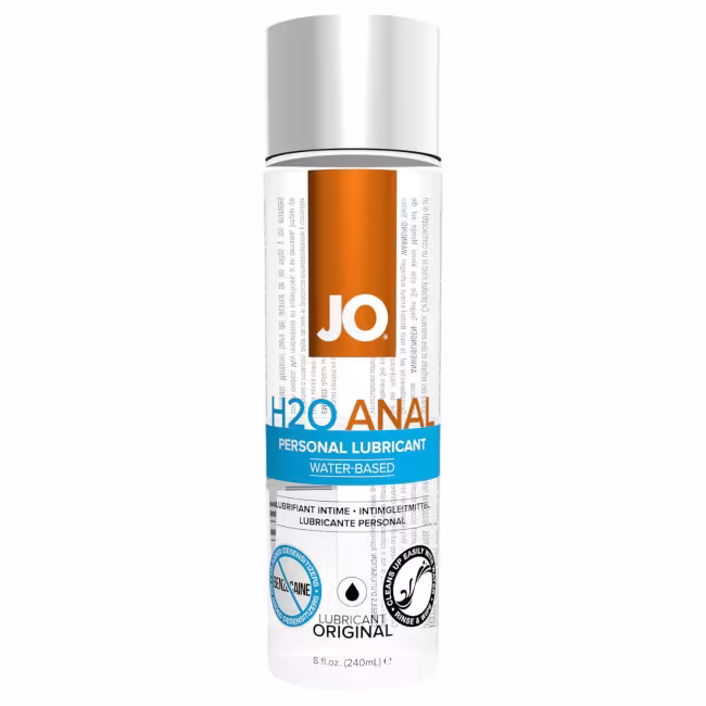 System JO - H2O Anal Original - lubrikant na análny styk na báze vody (240 ml)