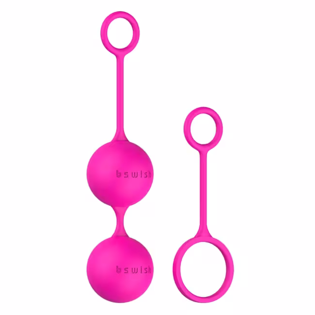B SWISH bFit Classic – variabilné venušine (Kegel) guličky, ružové (4-dielna sada)