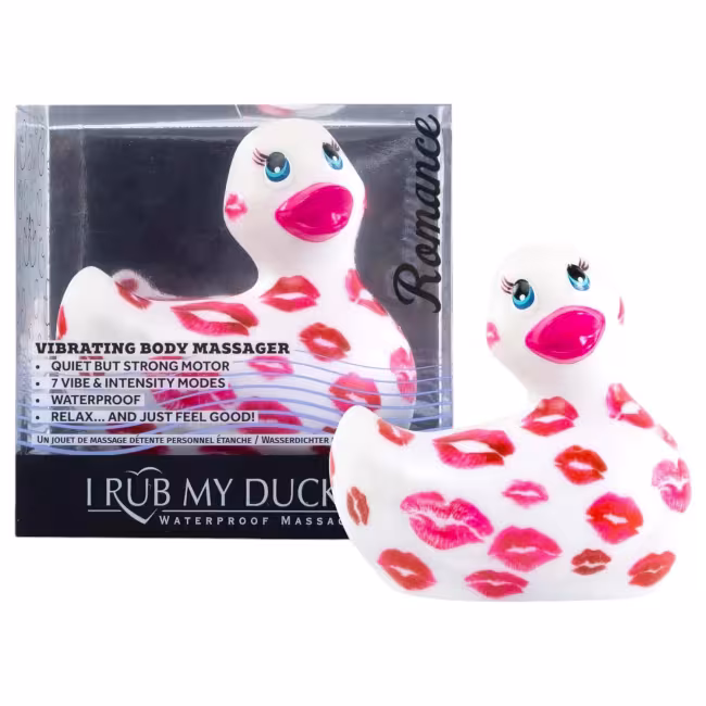 My Duckie Romance 2.0 - vodotesný klitoriálny vibrátor (bielo-ružový)