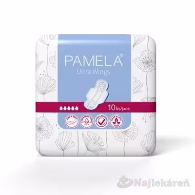Pamela Ultra Wings hygienické vložky s krídelkami 10 ks