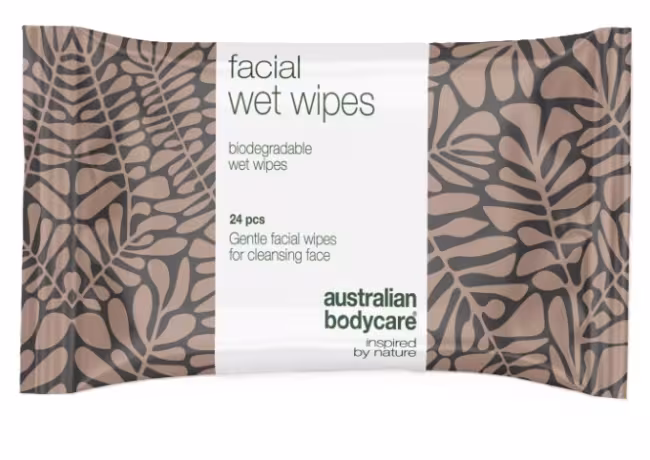 Australian Bodycare Tea Tree Oil čistiace a odličovacie obrúsky na tvár 24 ks