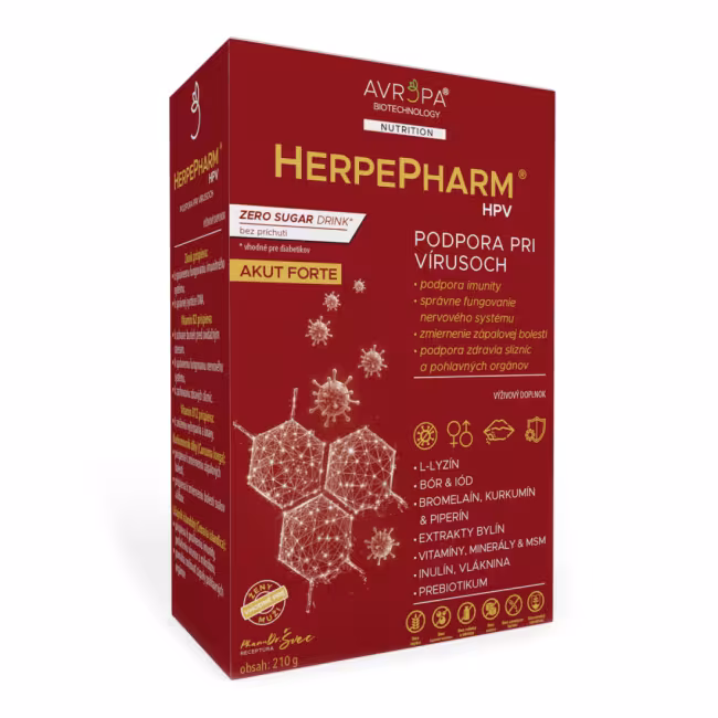 Avropa HerpePharm HPV prášok bez príchute 210 g