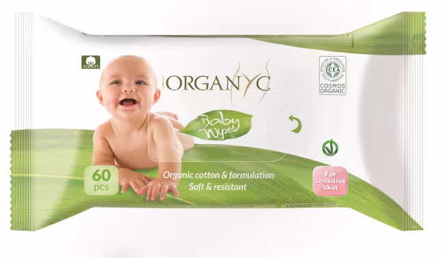 ORGANYC Bio detské vlhčené obrúsky 60 ks