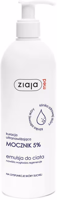 ZIAJA Med Ultra hydratačná kúra Telová emulzia Urea 5% 400 ml
