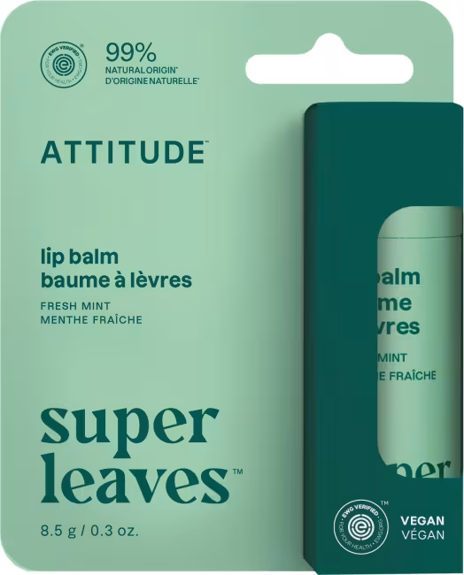 ATTITUDE Super Leaves Lip Balm s vôňou mäty 8,5 g