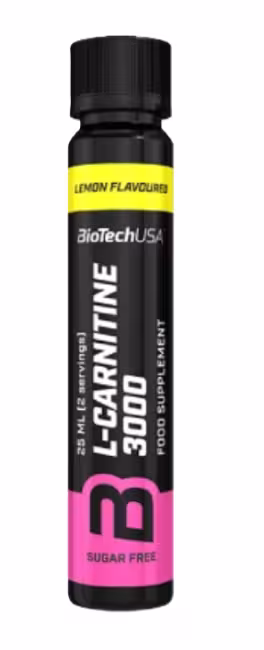 BioTech USA L-Carnitine 3000 mg Citrón 25 ml