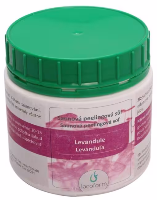 Peelingová soľ 500 g – Levanduľa