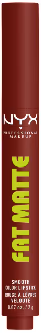 NYX PROFESSIONAL MAKEUP Fat Matte Smooth Color Lipstick 07 Cocoa Cuddles, 2 g