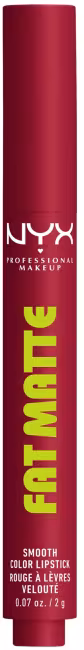 NYX PROFESSIONAL MAKEUP Fat Matte Smooth Color Lipstick 16 Plushin' Plum, 2 g