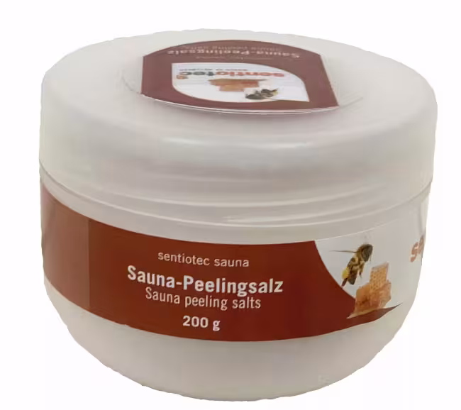 Sentiotec Peelingová soľ do sauny med 200 g