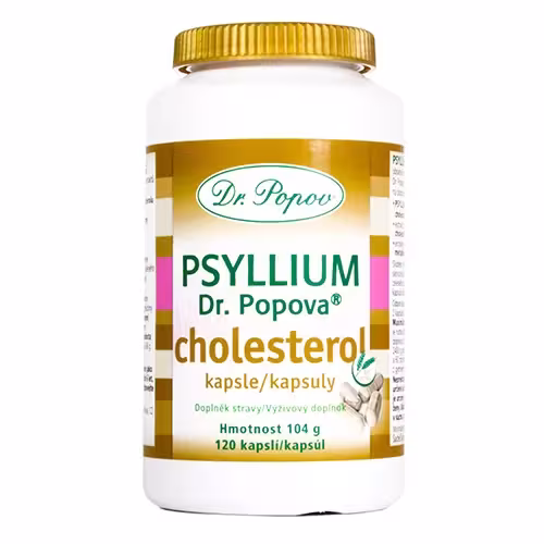 Dr.Popov Psyllium Cholesterol 120 kapsúl