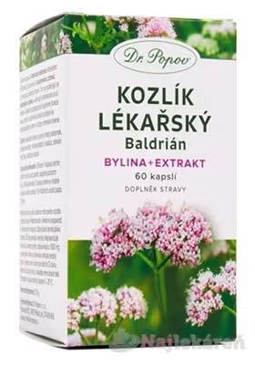 Dr. Popov Kozlík lékařský bylina + extrakt 60 kapsúl