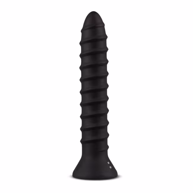 Kolík análny EasyToys Screwed Plug Anal Vibrator large black