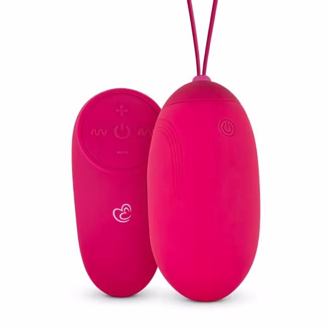 EasyToys Vibrating Egg With Remote Control ružová