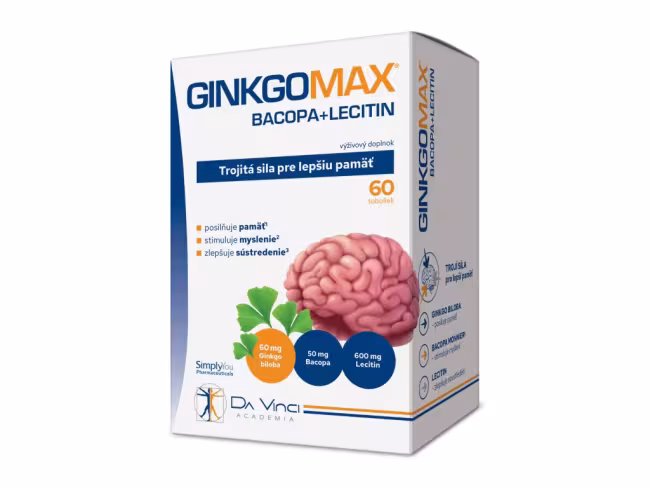 GinkgoMAX Bacopa+Lecitin DaVinci Academia 60 tabliet