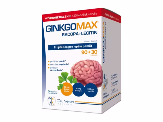 GinkgoMAX Bacopa+Lecitin DaVinci Academia 90+30 tabliet