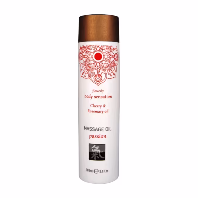 Olej masážny HOT Shiatsu passion Cherry & Rosemary oil 100 ml