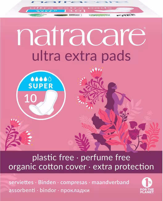 NATRACARE Ultra extra SUPER s krídelkami 10 ks